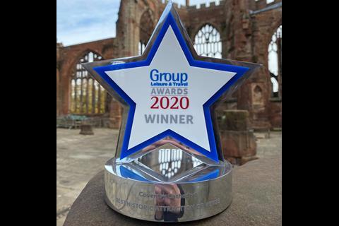 Coventry Cathedral, winner of the Best Historic Attraction or Venue at the 2020 GLT Awards